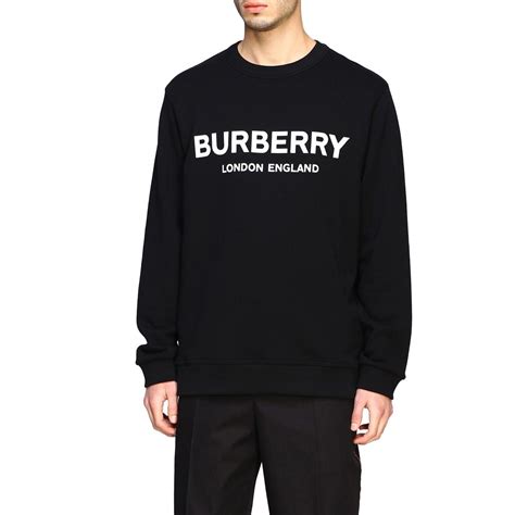 burberry crew neck logo sweatshirt|Logo Cotton Sweatshirt in Black .